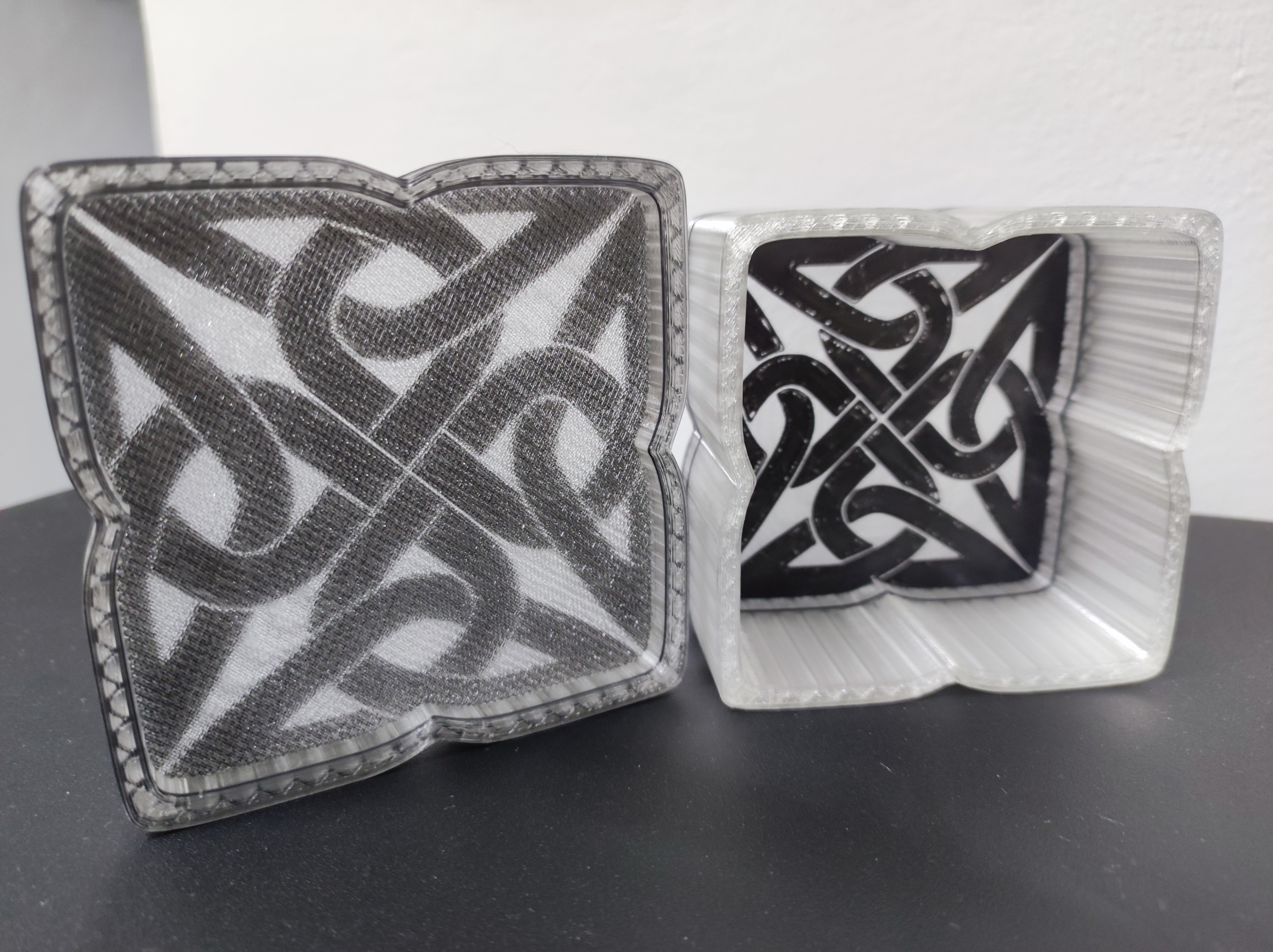 Box with celtic knot motif