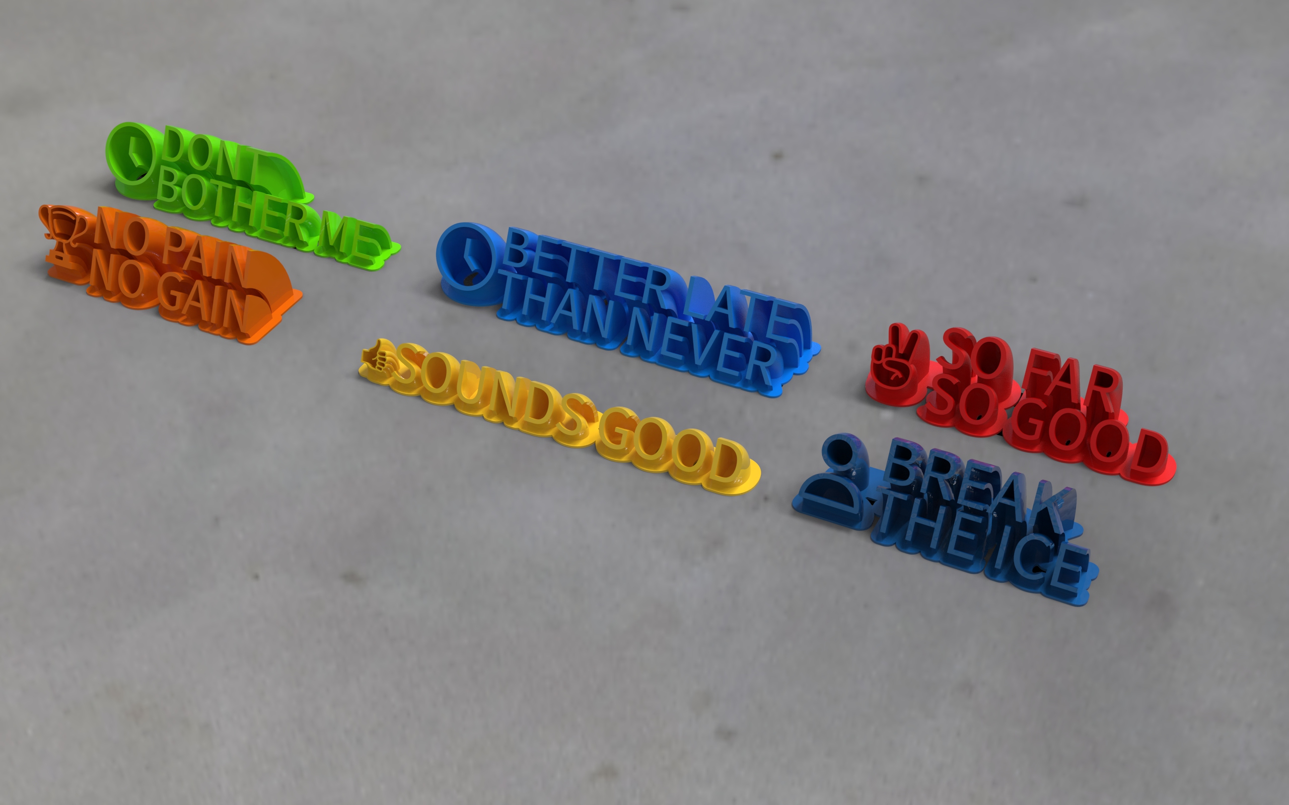 Desk Lettering - Slang