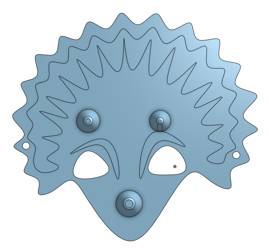 Triceratops kids mask