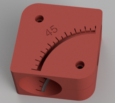 51mm pipe bend / elbow cutting jig