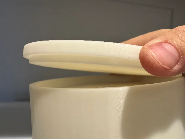 Friction-fit top for travel toilet paper holder