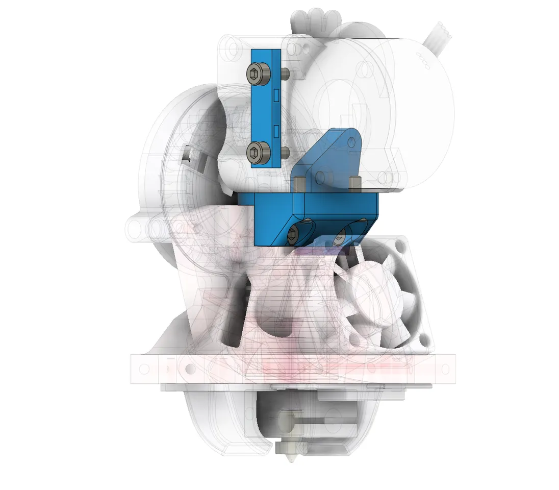 hud Isse delvist Bondtech LGX lite on Anycubic Kossel Linear Plus Light weight Effector  upgrade E3D V6 (Volcano too) and 5015 blower by TypQxQ | Download free STL  model | Printables.com