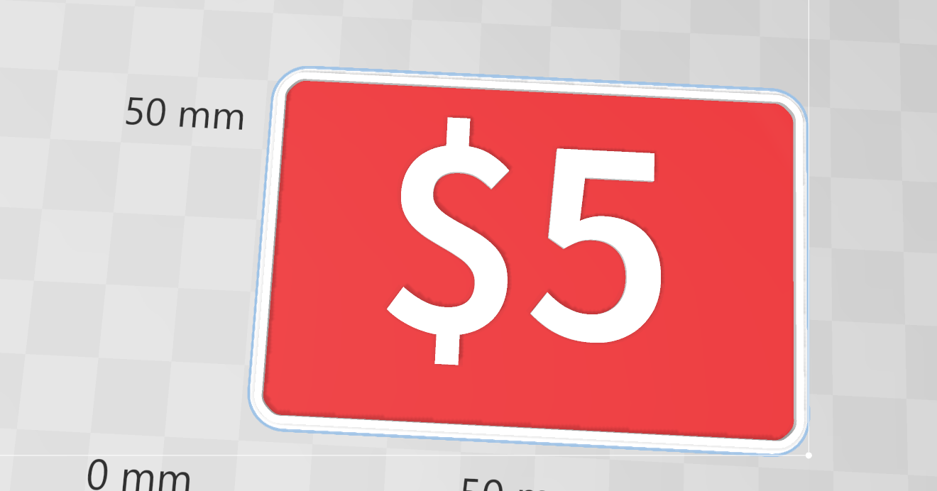 Craft fair price sign