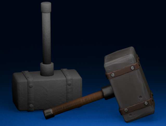 Thor Like Hammer with Leather Straps