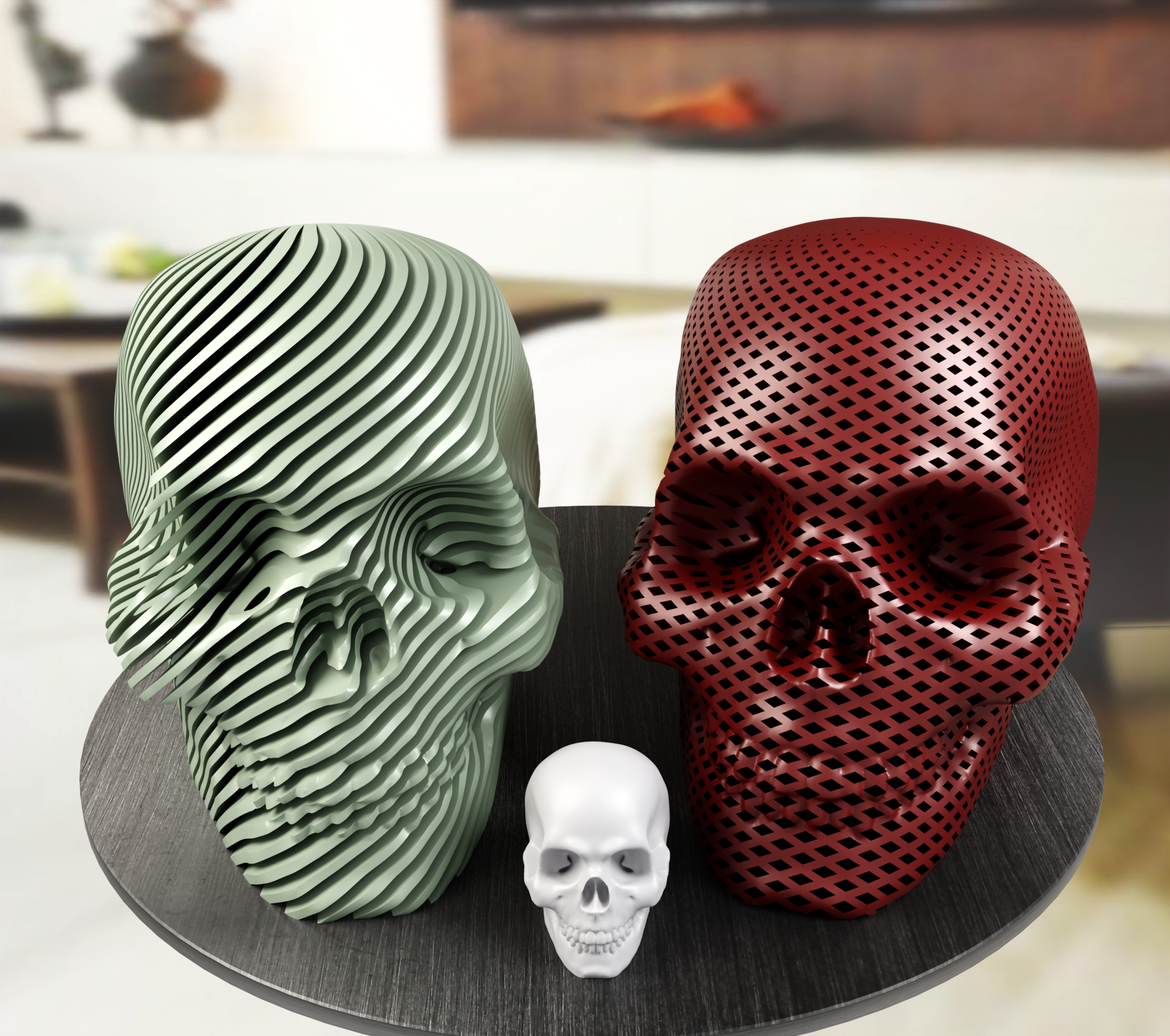 Spiral Skull - Decoration