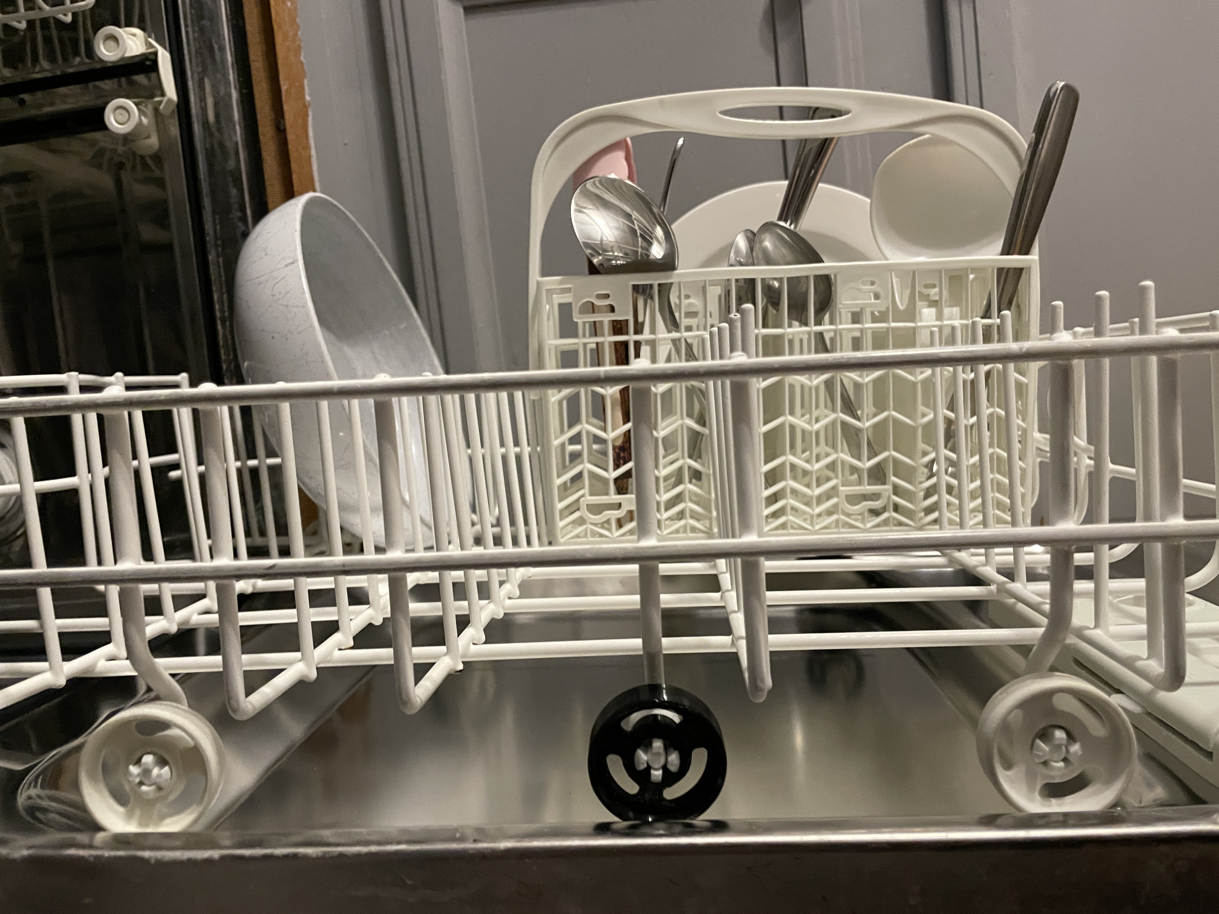 GE dishwasher lower rack wheel