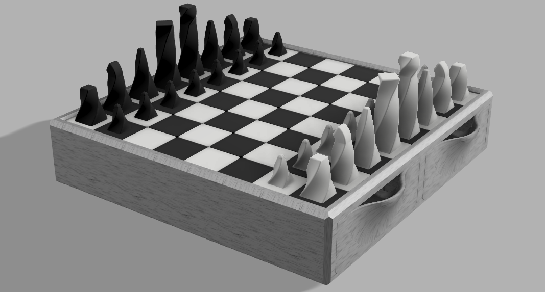 Spiral Chess Set (Minimalistic)
