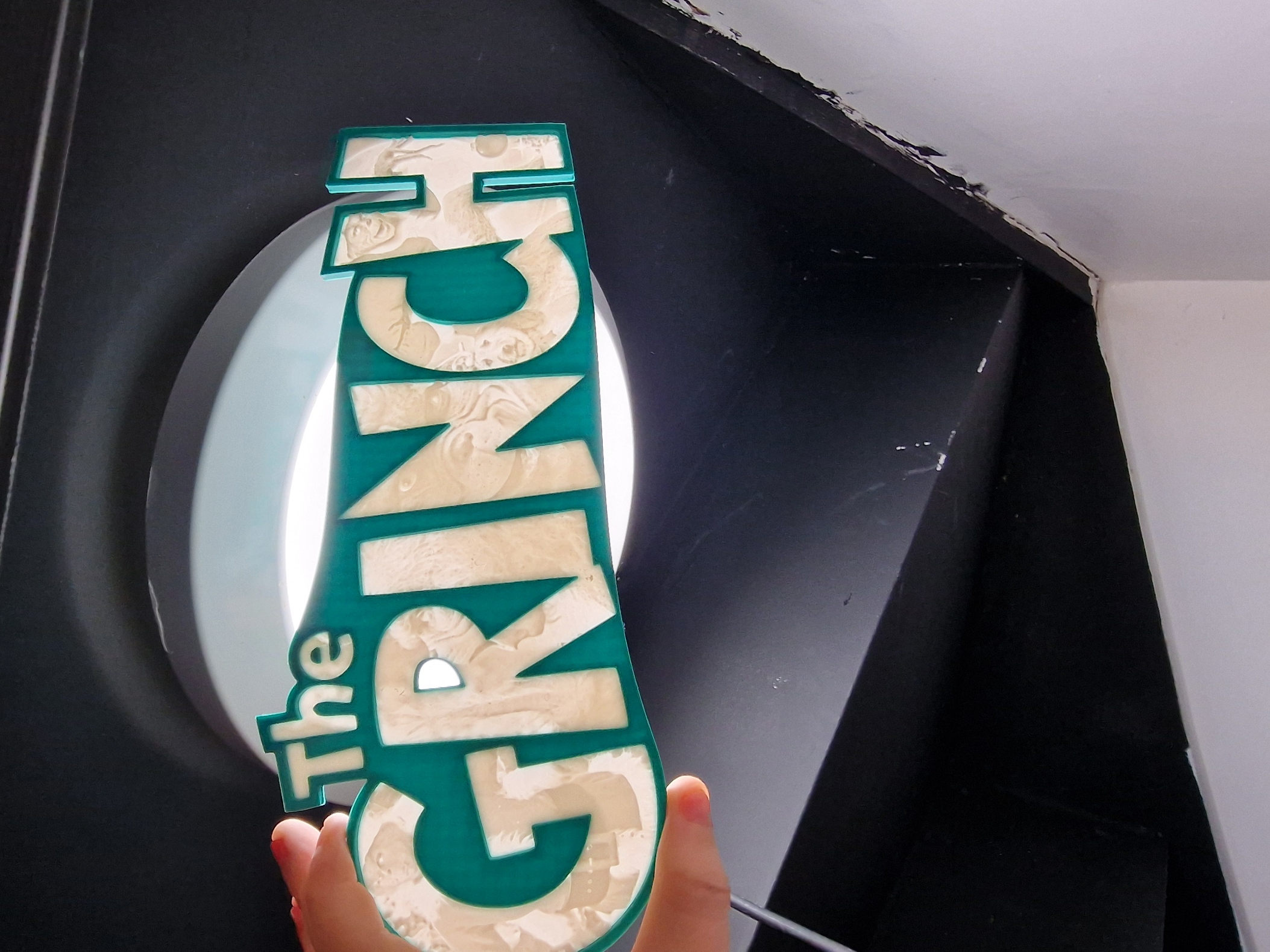 Grinch Christmas Lithophane Lightbox (Jim Carrey)