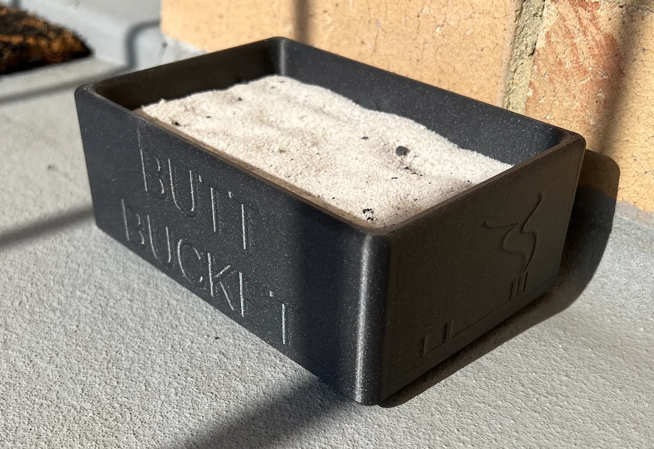 cigarette butt bucket Cigarette Butt Bucket by muddymaker | Download free STL model