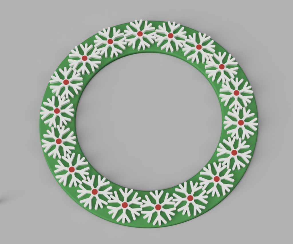 Spinning Snow Flake Gear Wreath by SPEKERDUDE Download free STL model