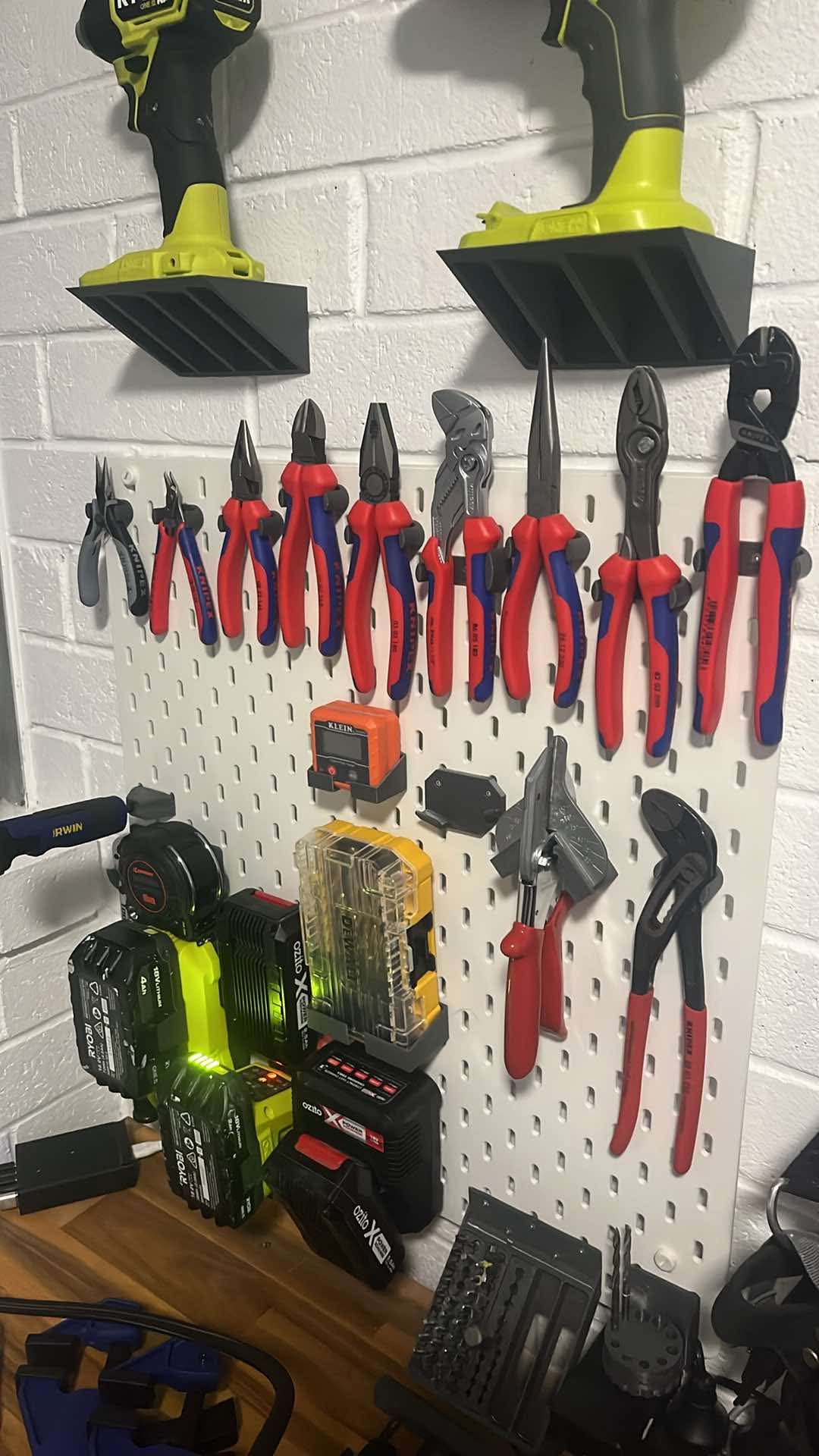 Ikea Skadis | T-Nuts |  Many Knipex Pliers Holders