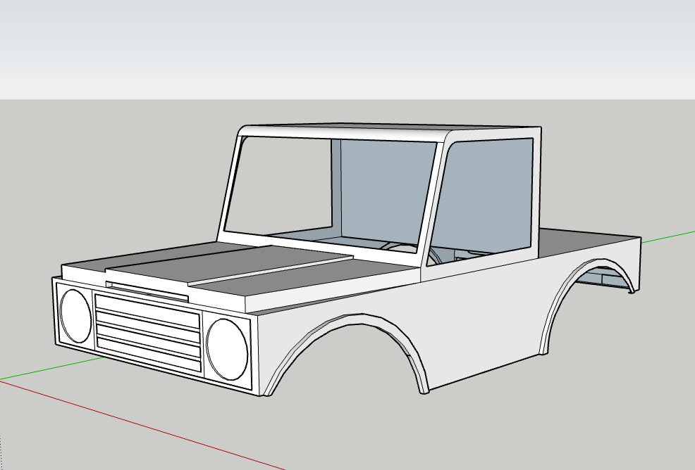 scx24 direct mount Suzuki Samuri truck body
