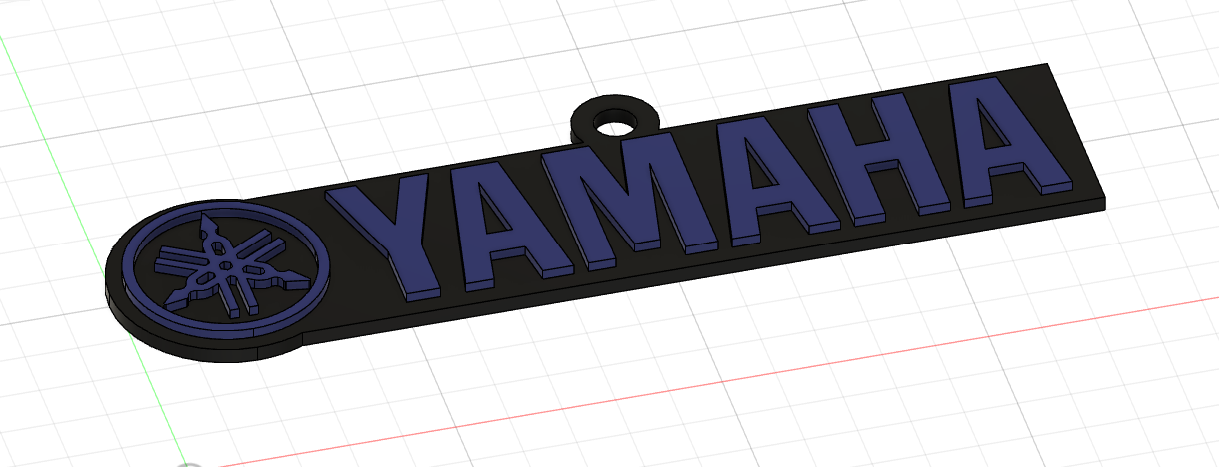 Miniatura 3 do modelo 3D Yamaha Keychain
