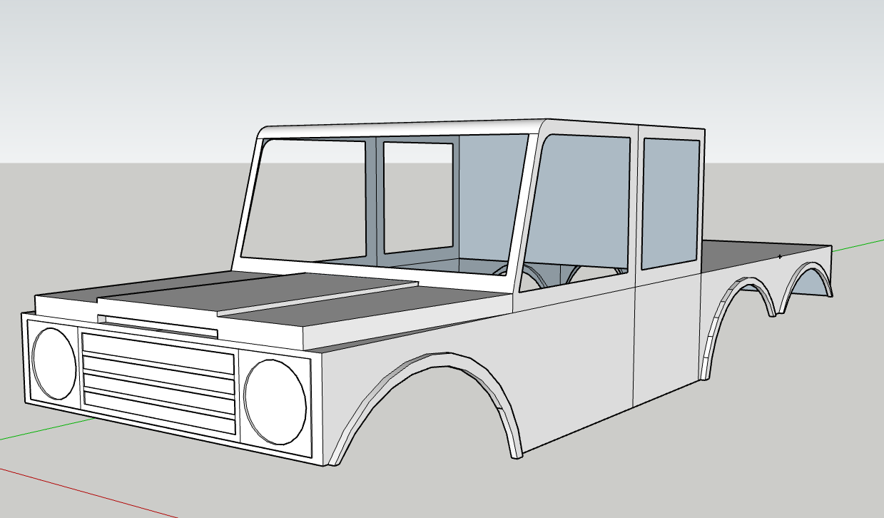SCX24 6x6 RC body