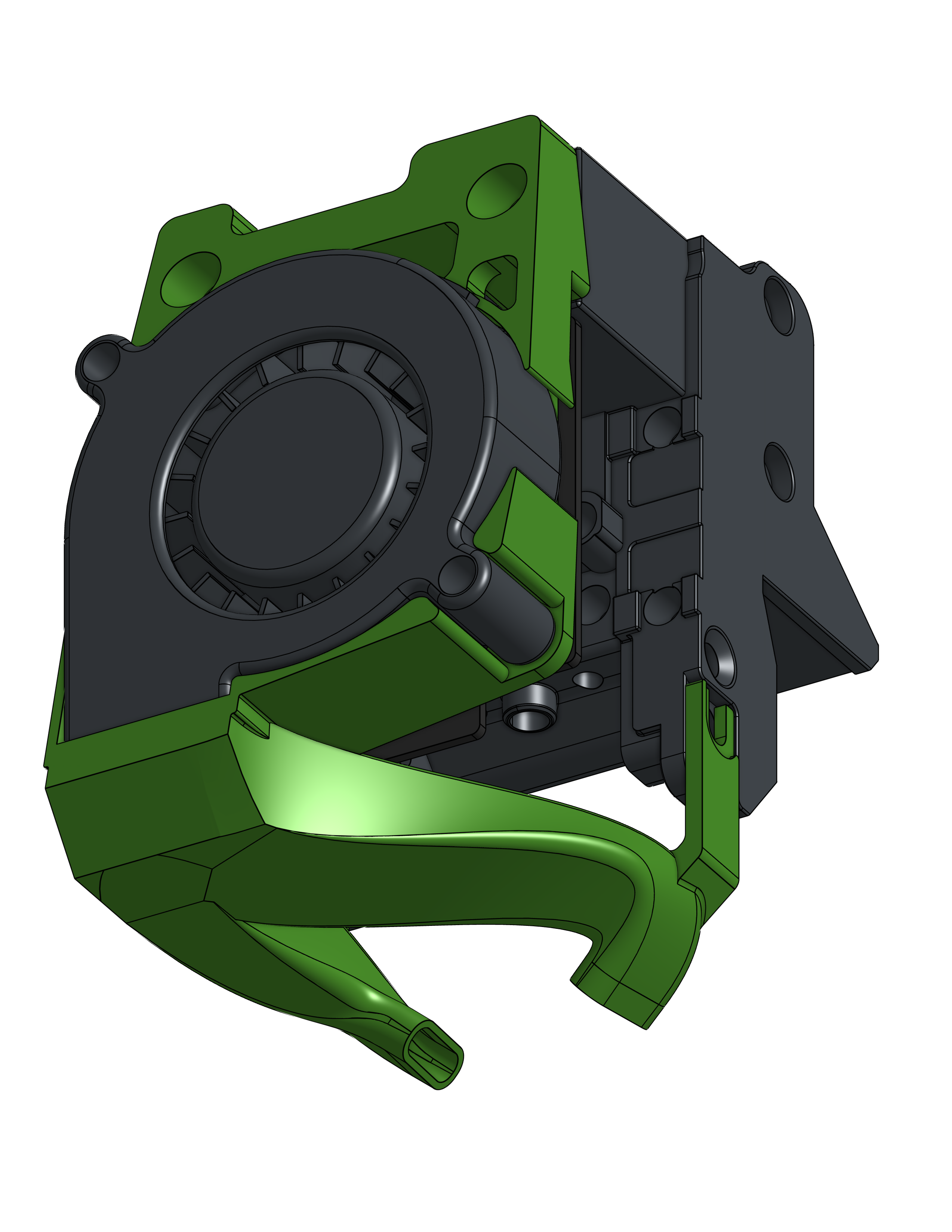 K1 5015 Cooler Upgrade for Linear Rail Gantry
