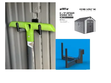 Lifetime shed wall hook.