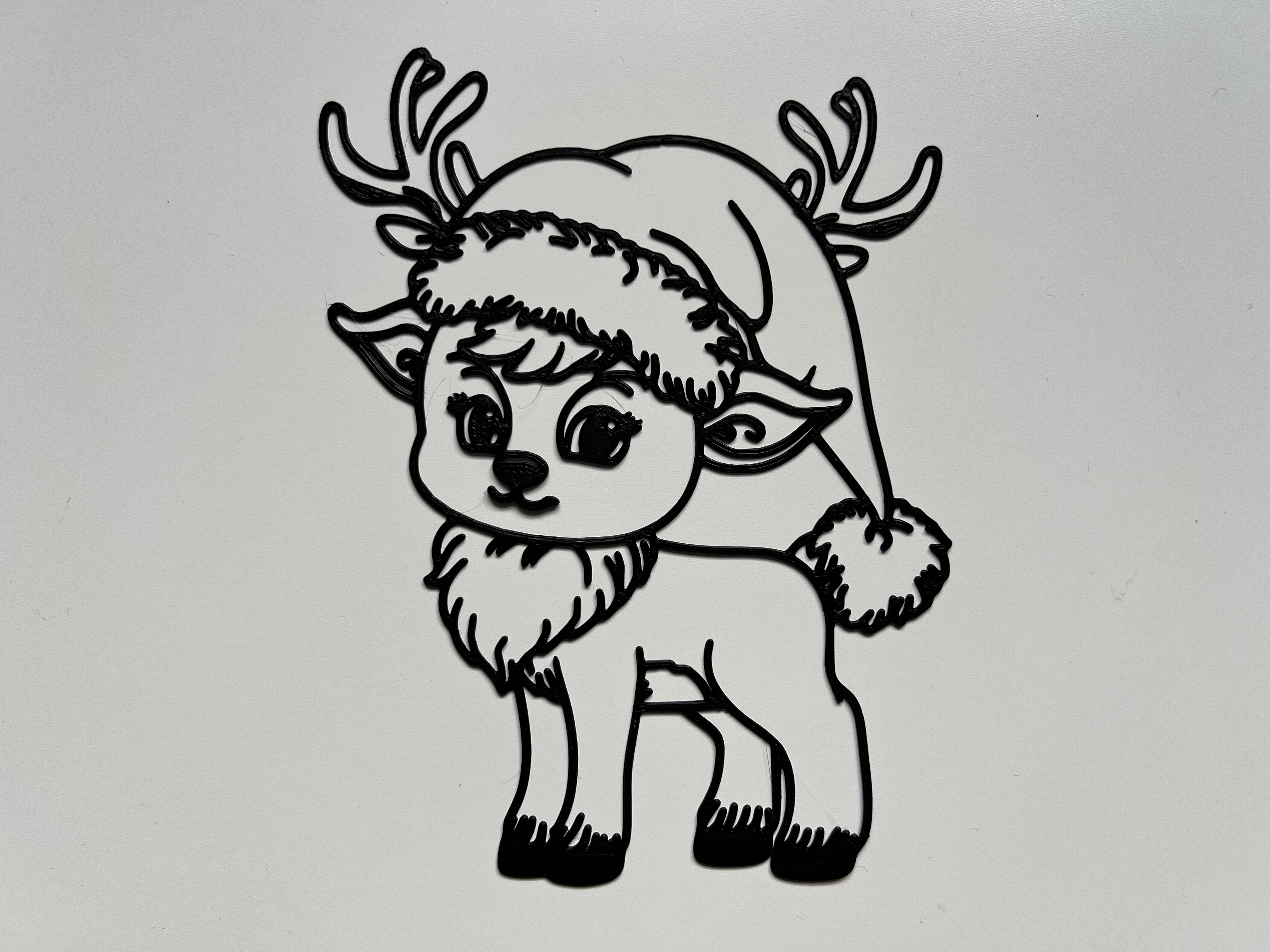Christmas Cute Animal Wall Art #4