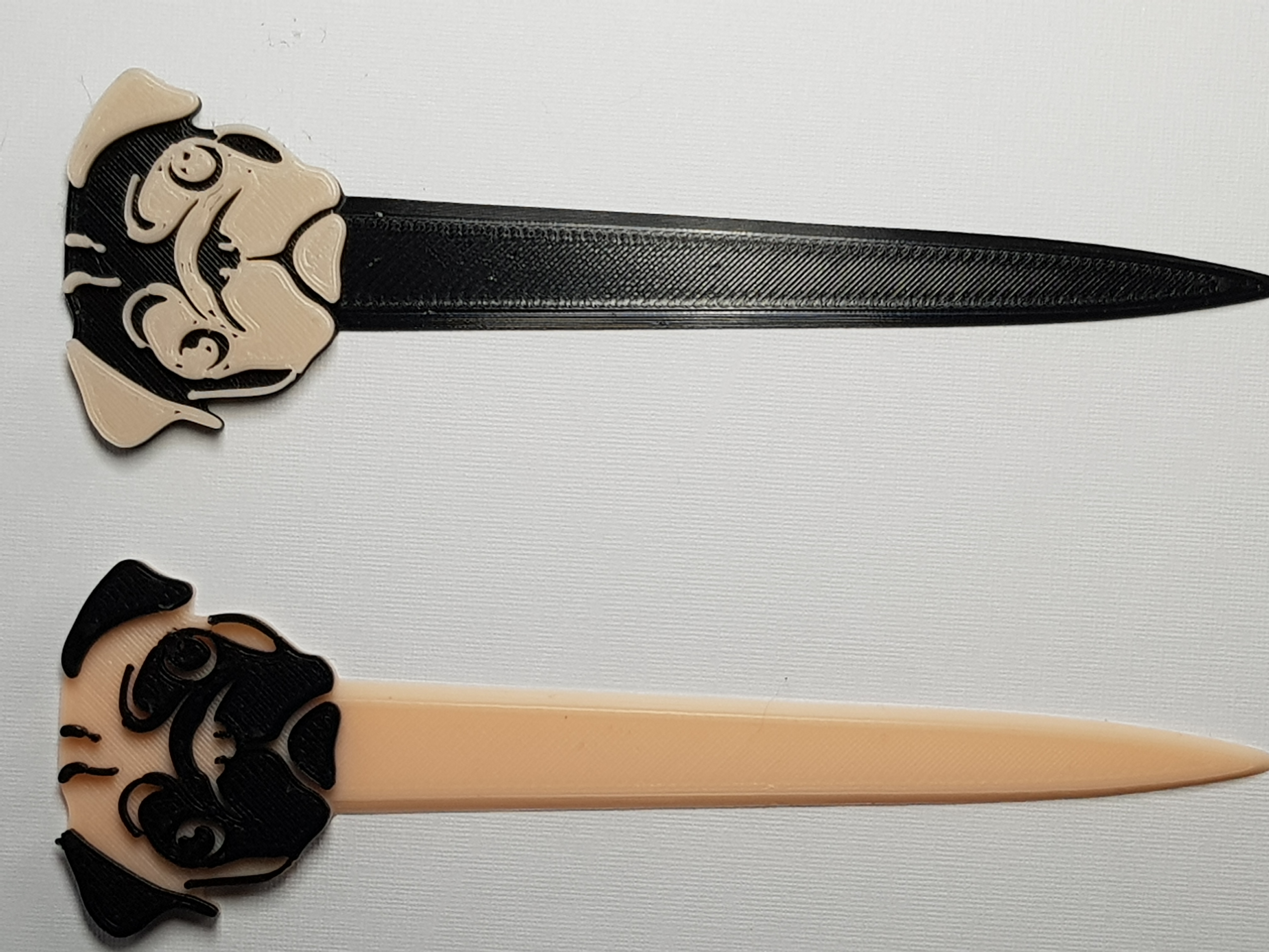 Pug Letter Opener/Mops Brieföffner