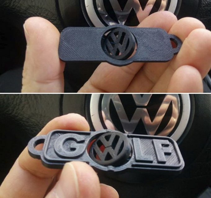 VW Golf keychain