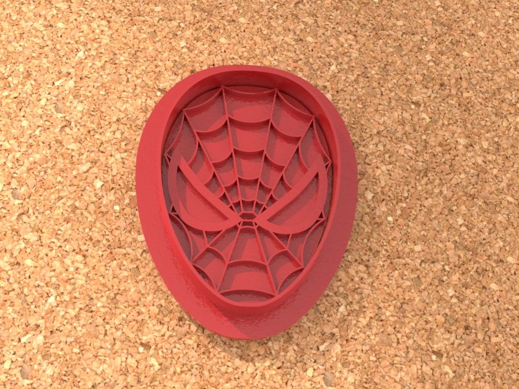 Spiderman two-part Cookie cutter with handle