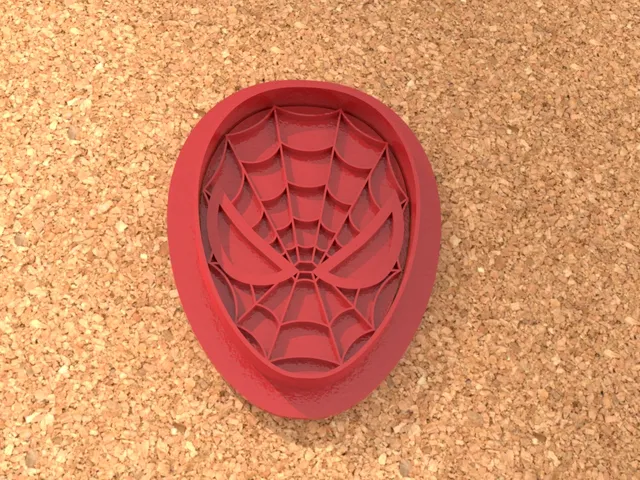Spiderman two-part Cookie cutter with handle