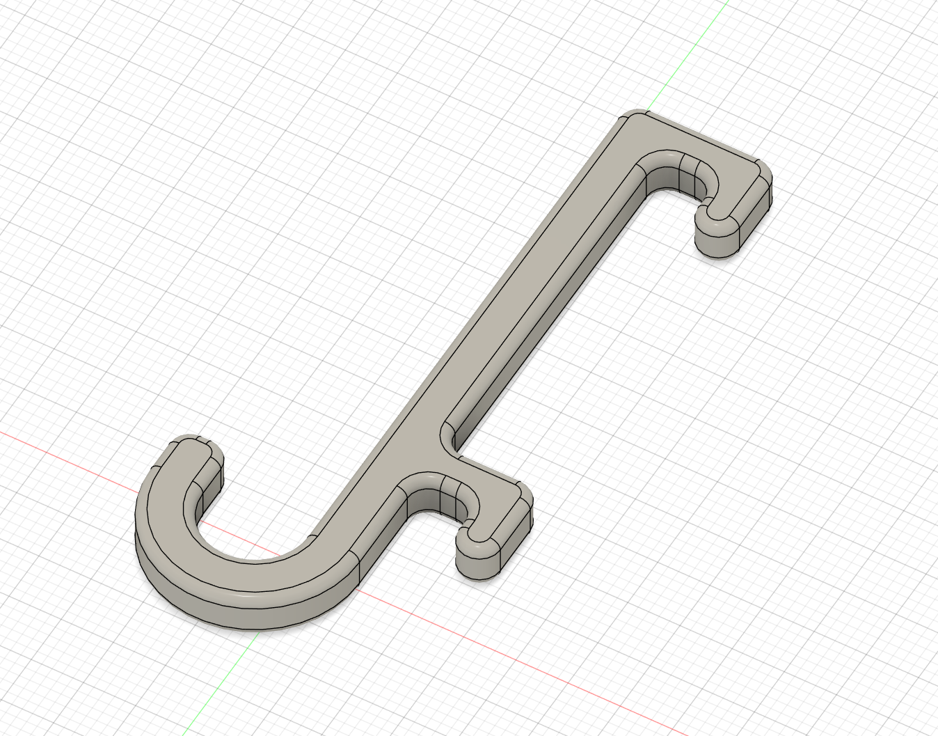 IKEA Skadis hook with fillet