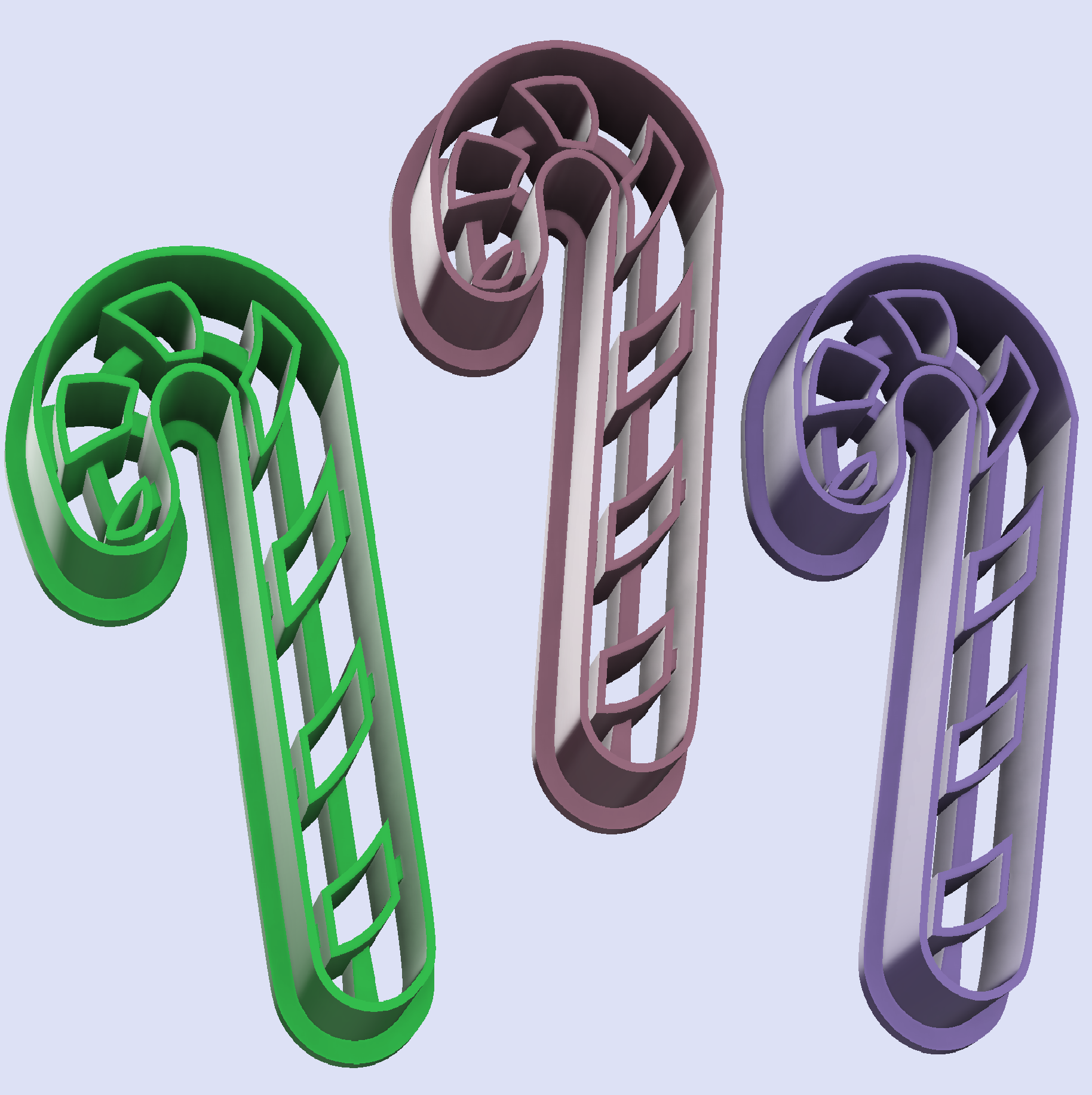 - "CCCC"- Cookie Cutter "Candy Cane" /  Ausstecher "Zuckerstange"
