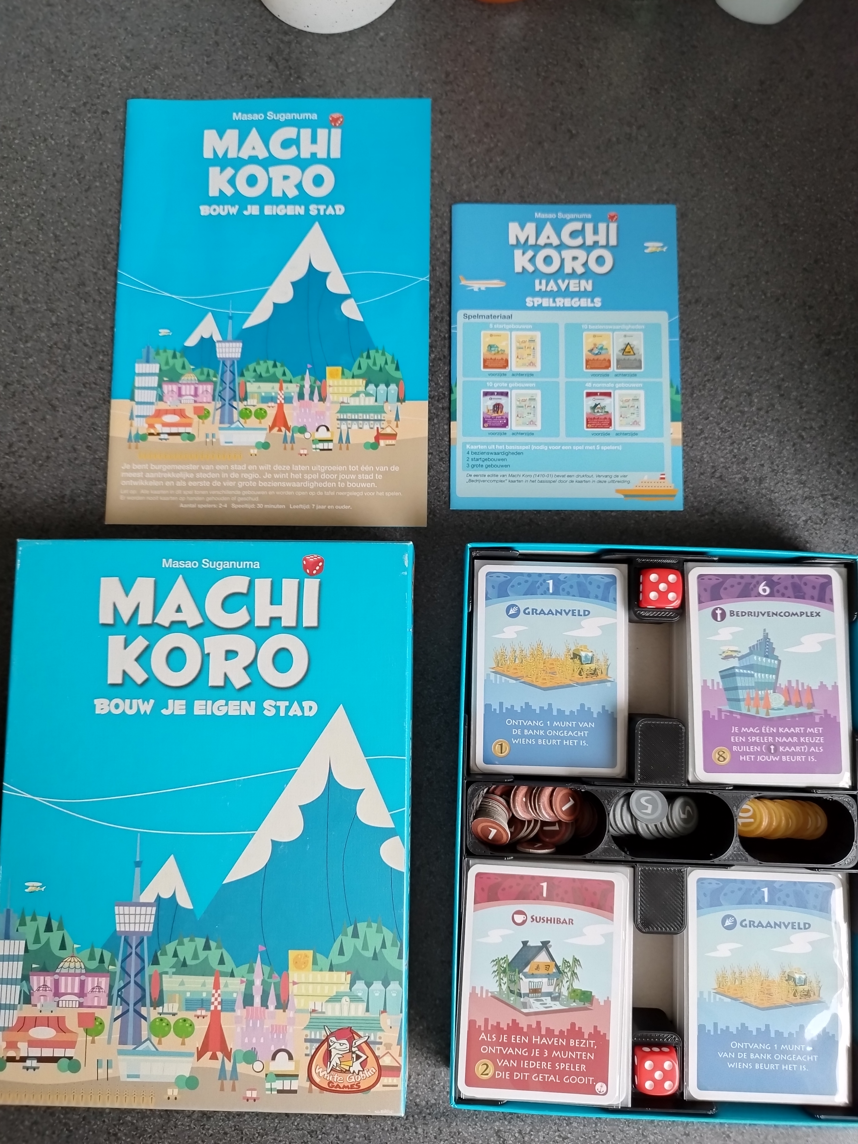Machi Koro base + Harbor expansion insert