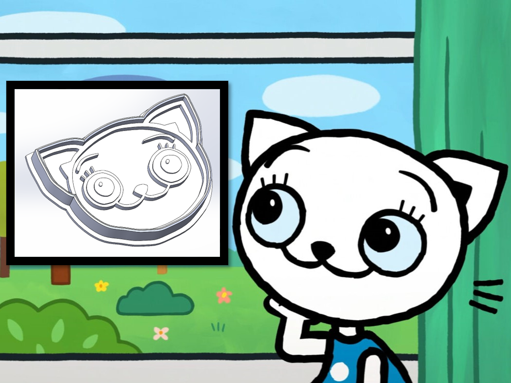 Kicia Kocia - cookie cutter - Polish books/cartoon cat