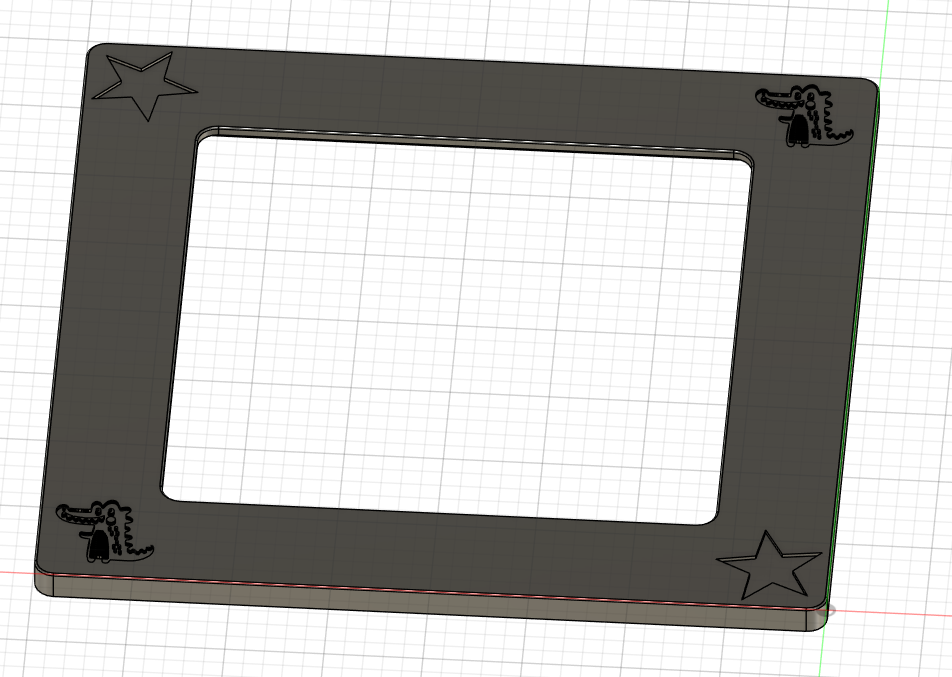 Blendrahmen für 30x30 Spiegel / Frame for a 30x30 mirror