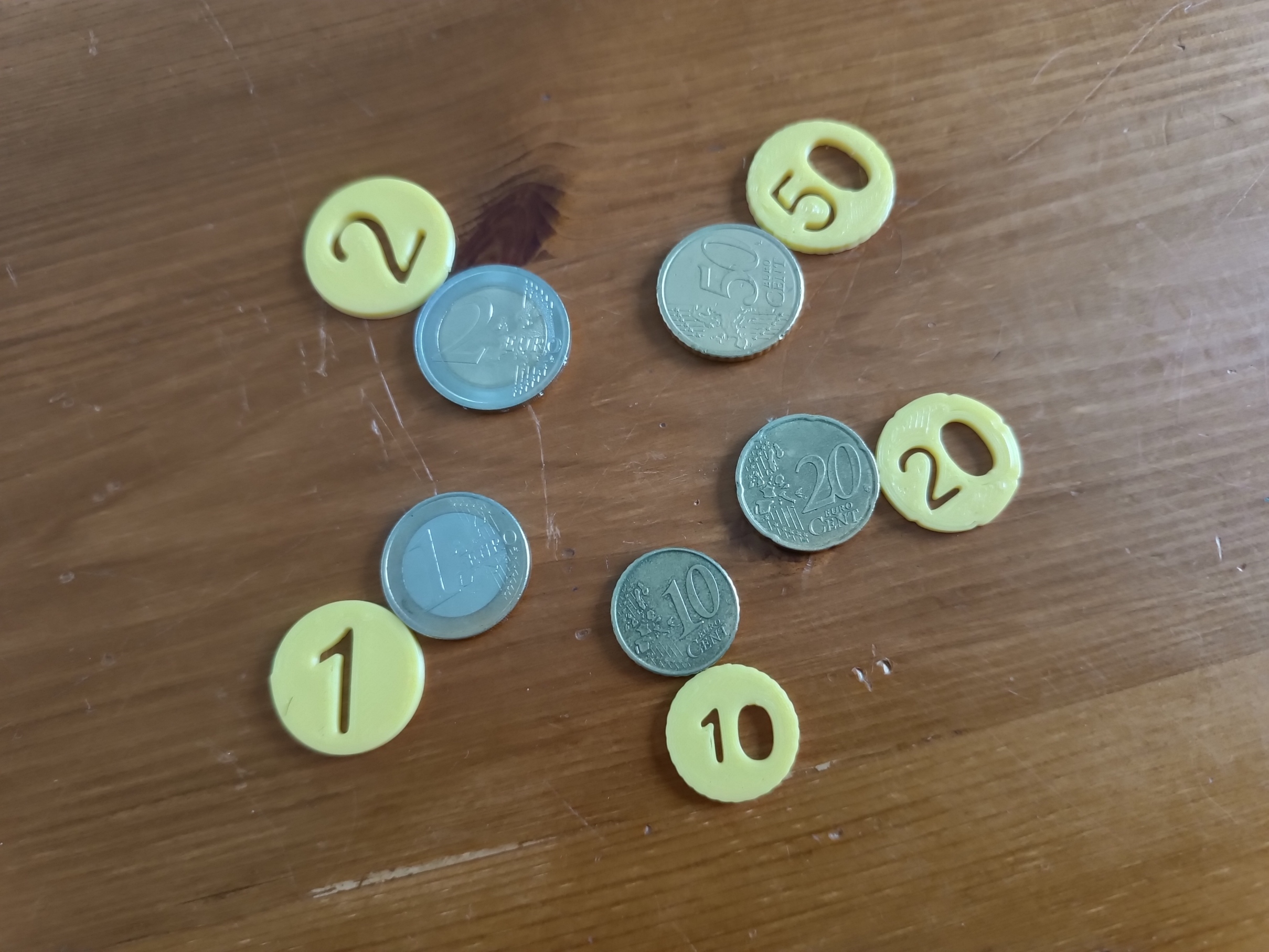 play money coins euro