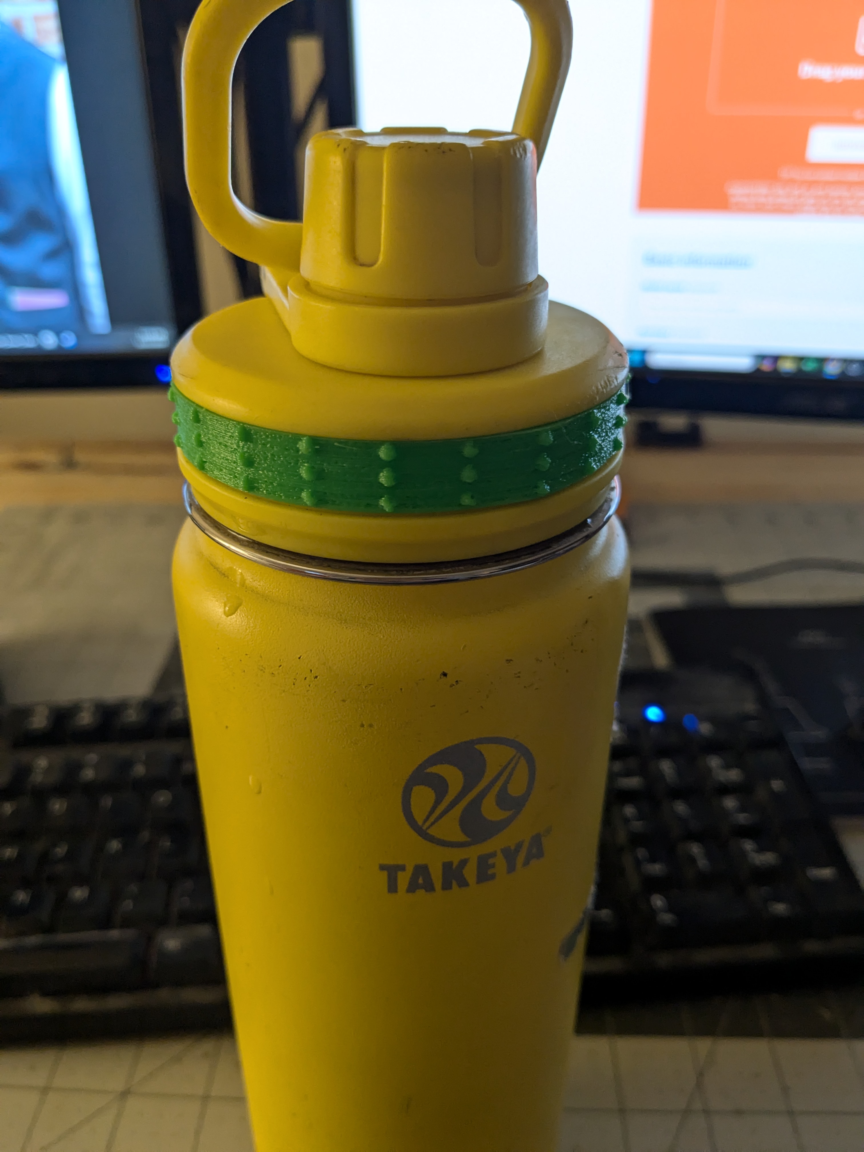 Grip Ring for top of 24oz/700ml Takeya Water Bottle