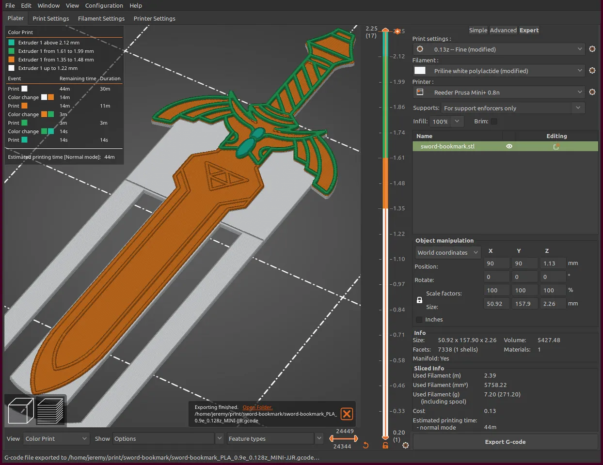 Master-Sword Bookmark by Jérémy Reeder, Download free STL model