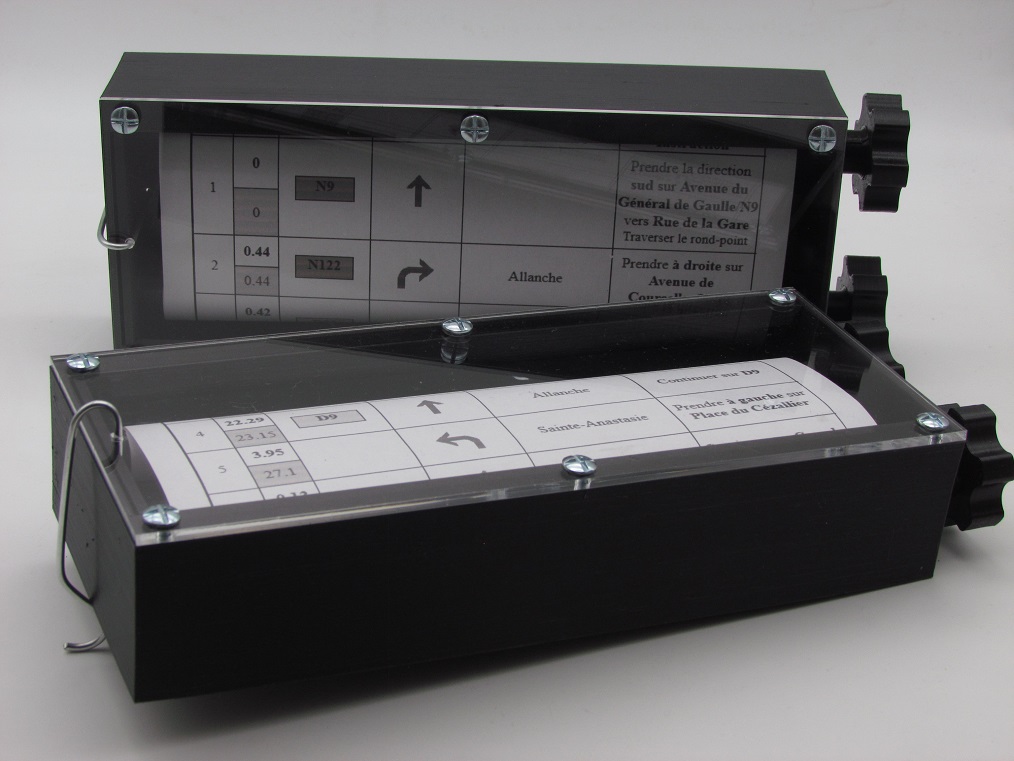 RoadBook box for motorbike