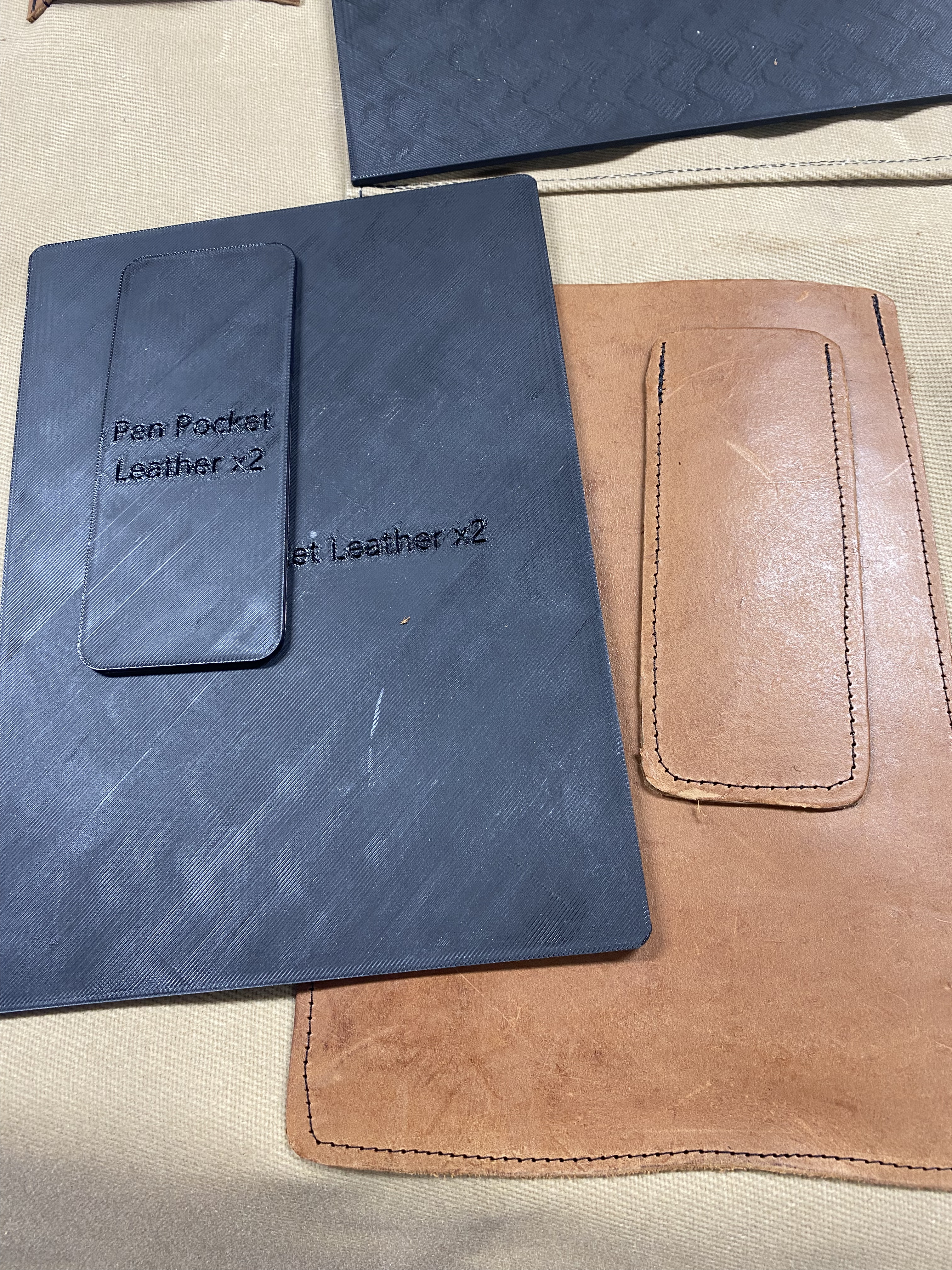 Savage Industries Apron Pocket and Leather Stencils
