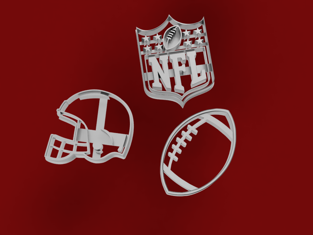 NFL Football Cookie Cutters