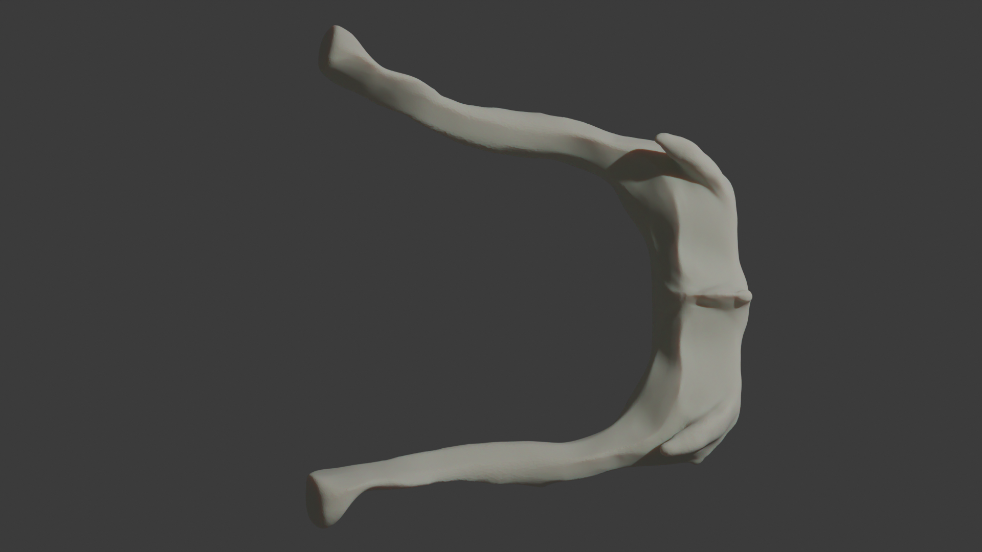 Hyoid Bone (High Poly)(Only non attached bone of the body)