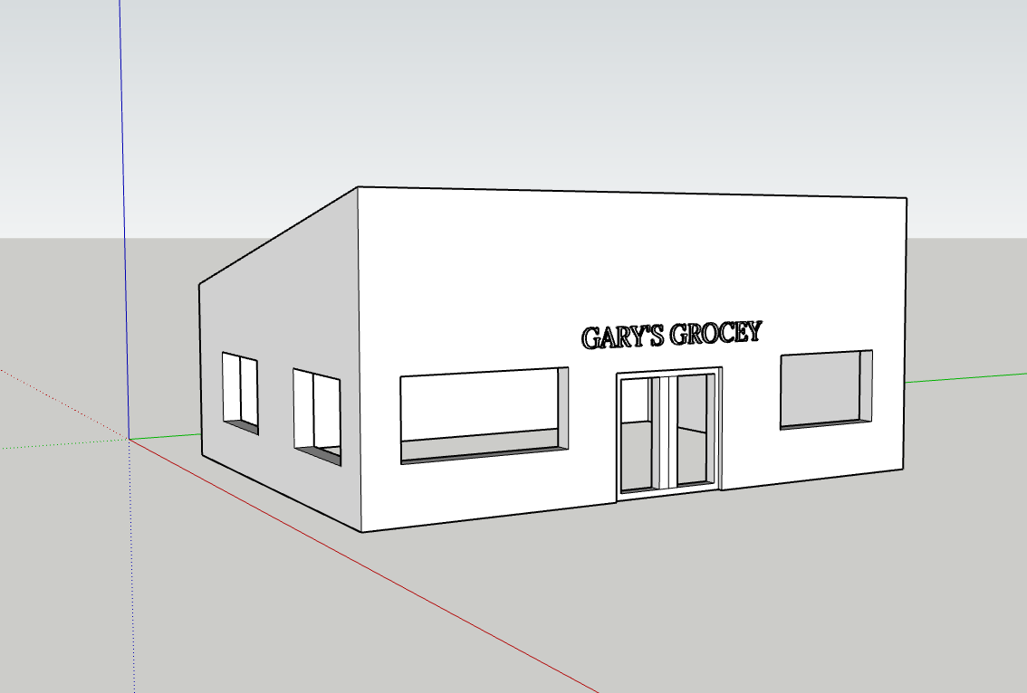 N scale Gary's grocery