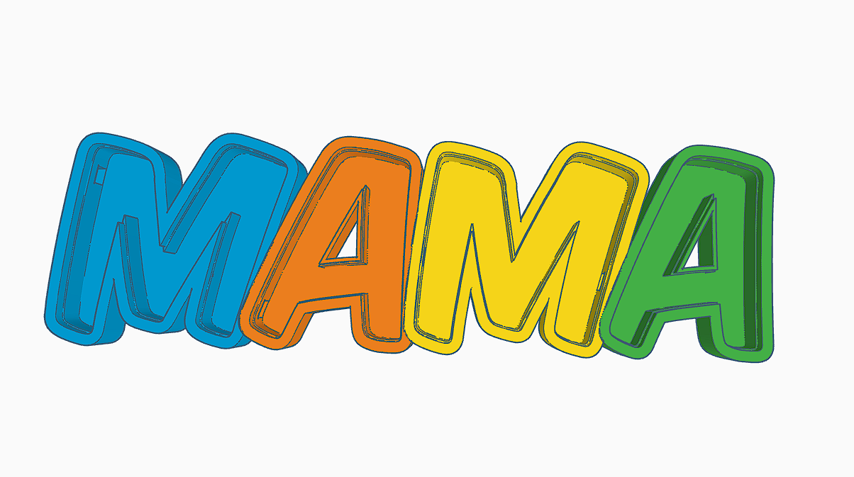 Mama Namenslampe