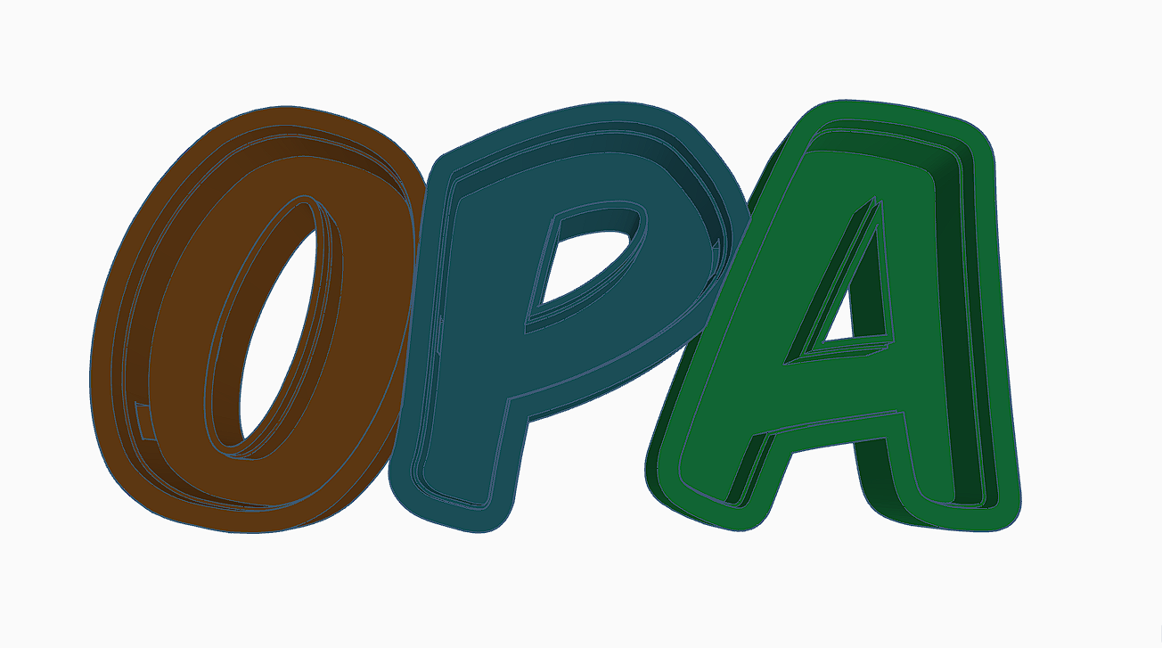 Opa Namenslampe