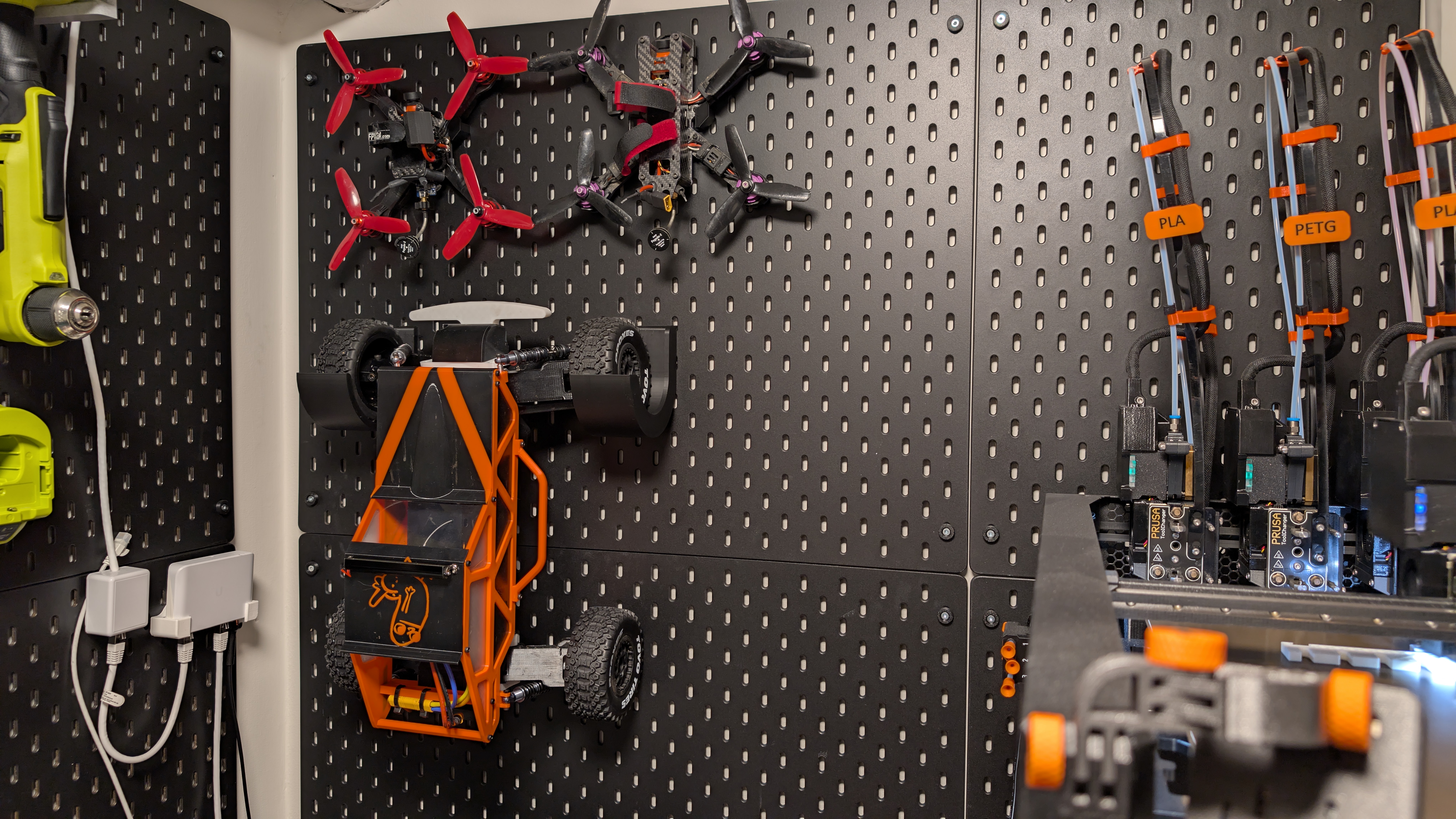 RC Car Holder for IKEA Skådis Pegboard