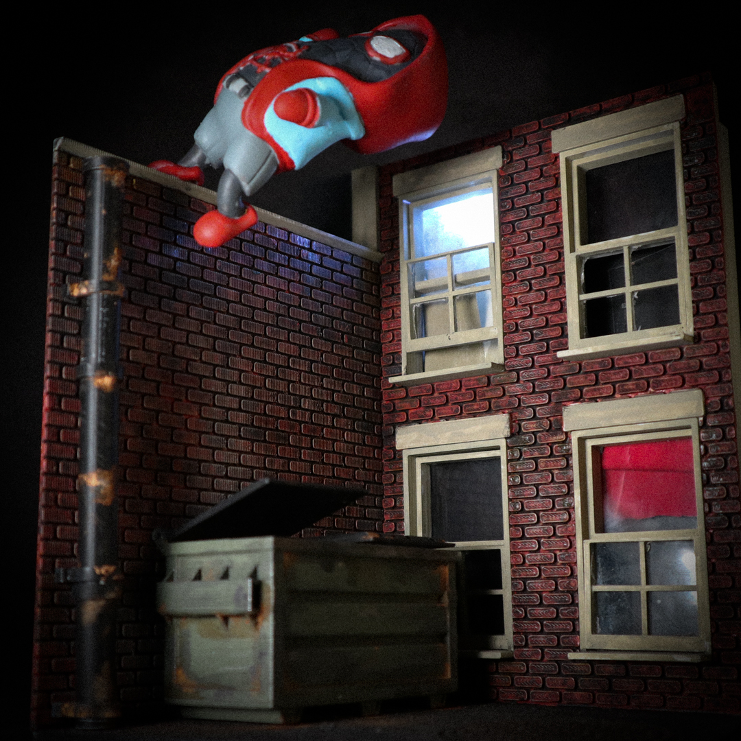 THE DARK ALLEY - Diorama for Wekster Mini dude (not included_