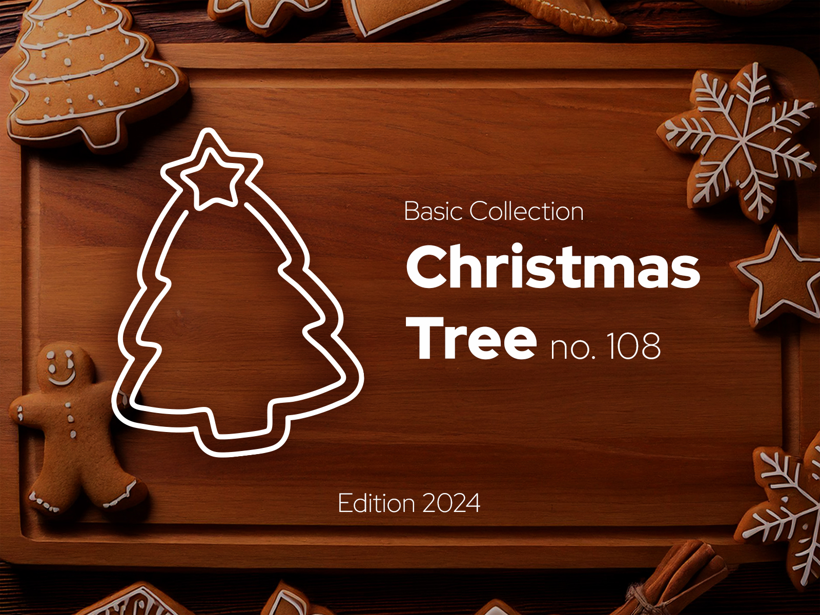 Christmas Tree - Gingerbread Cutter no. 108