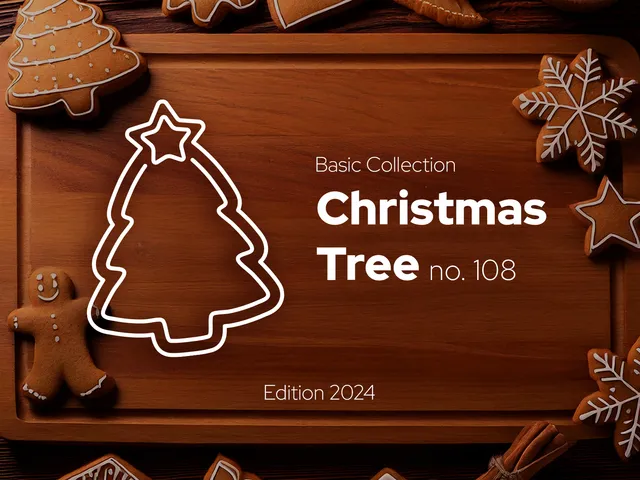 Christmas Tree - Gingerbread Cutter no. 108