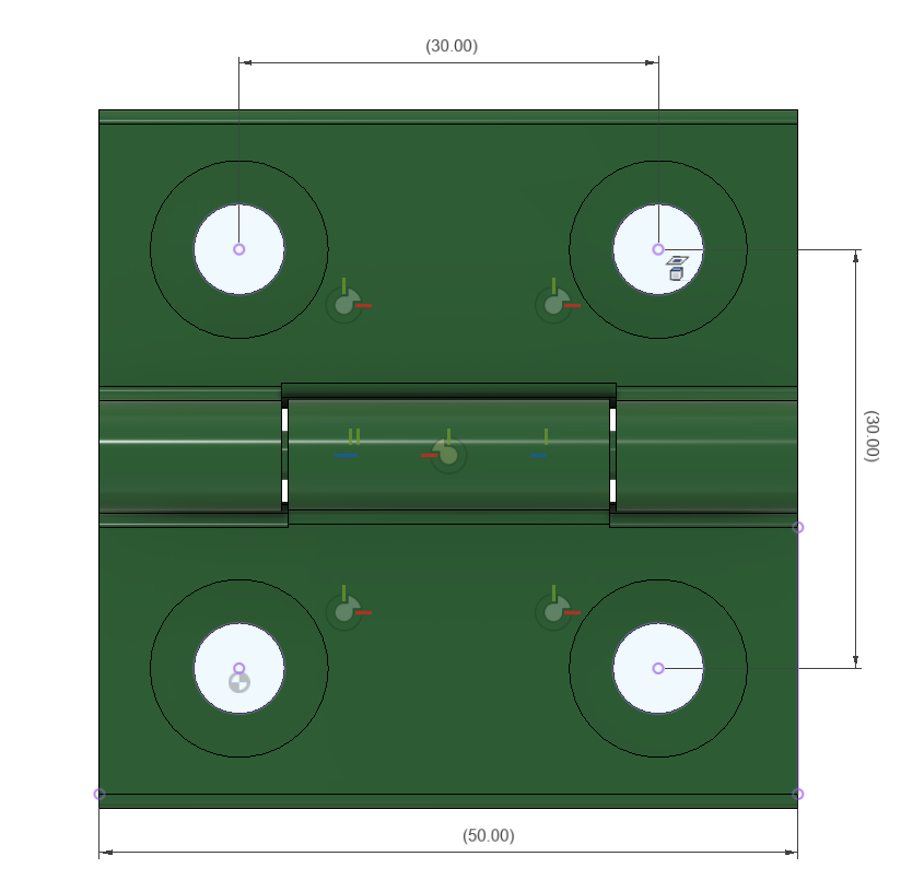 30mm-spaced PIP Hinge