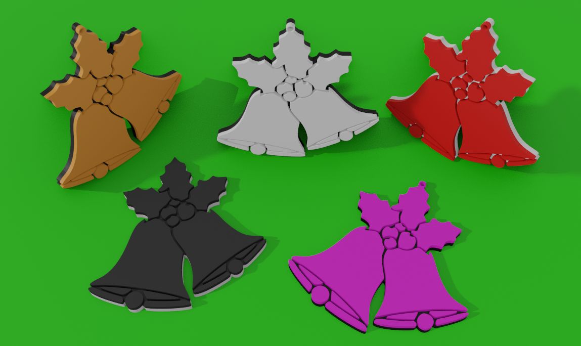 Christmas bell (with and without ring)