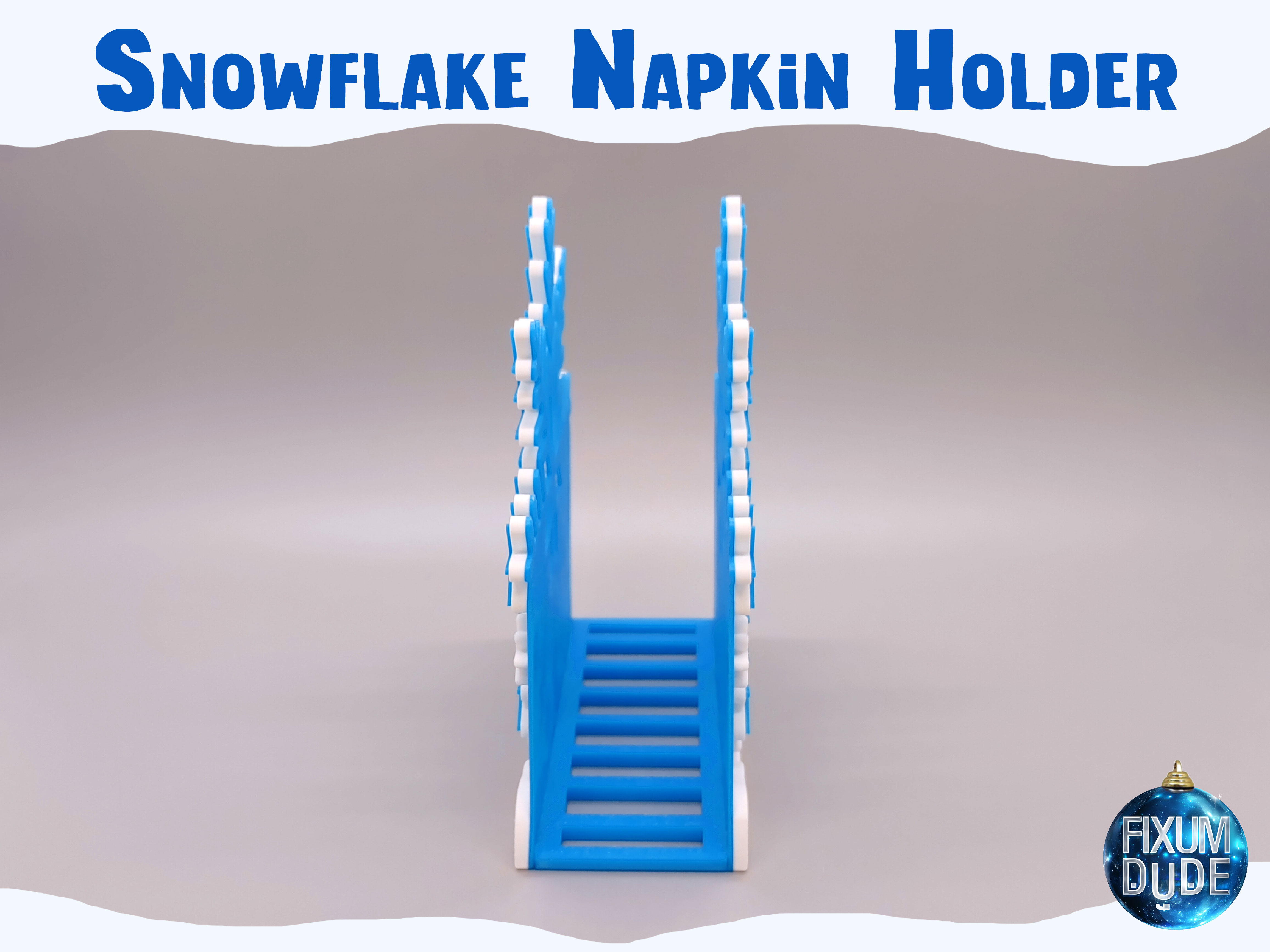 Snap Together Snowflake Napkin Holder — miniatura 6