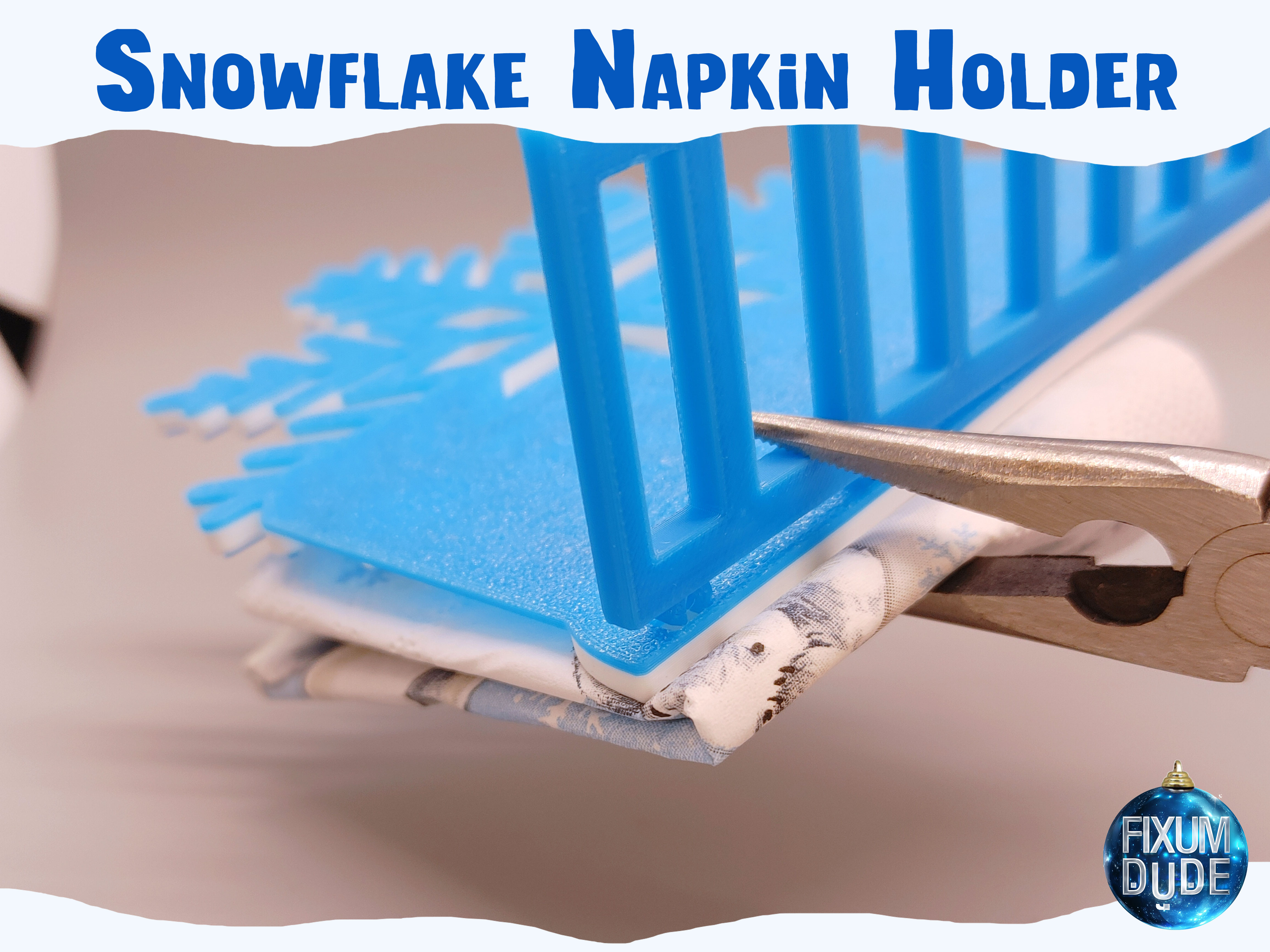 Snap Together Snowflake Napkin Holder — miniatura 10