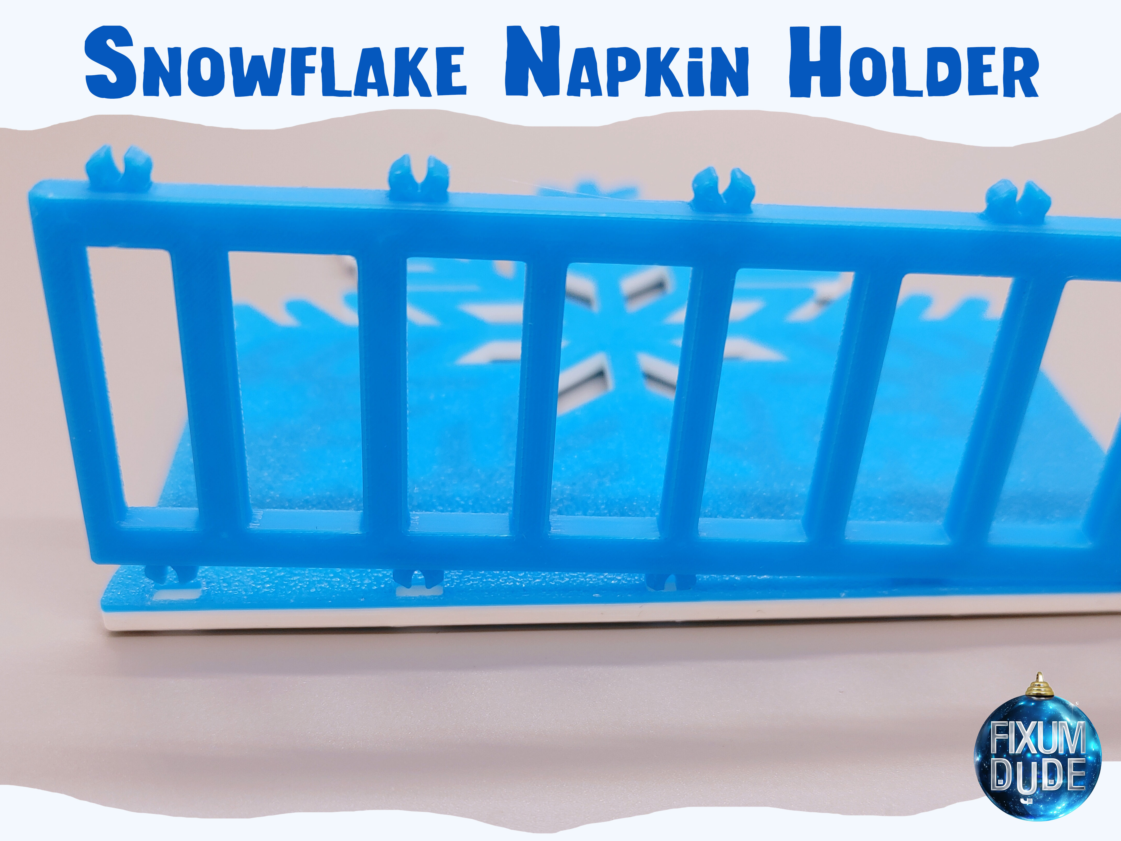 Snap Together Snowflake Napkin Holder — miniatura 9