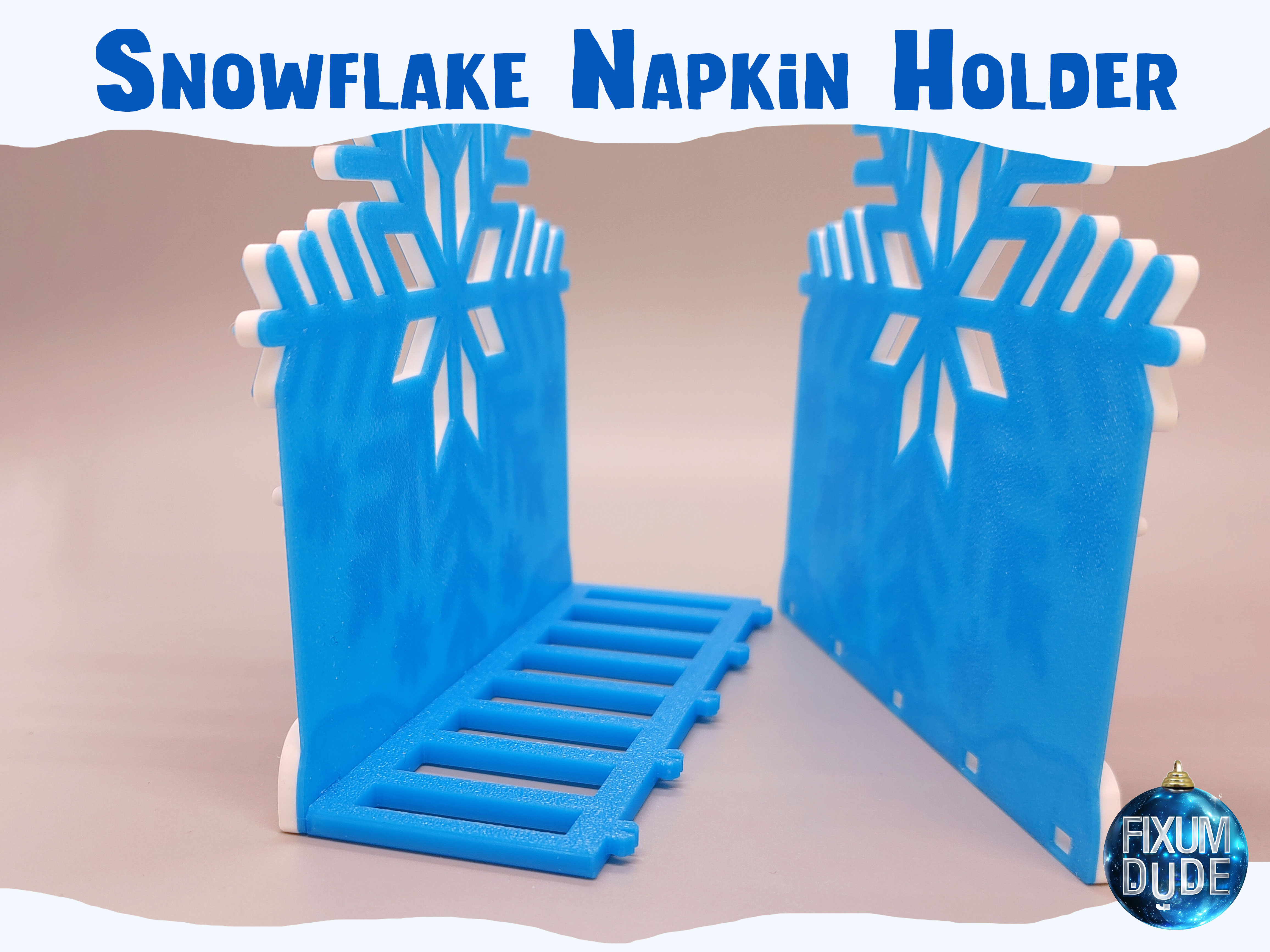 Snap Together Snowflake Napkin Holder — miniatura 12